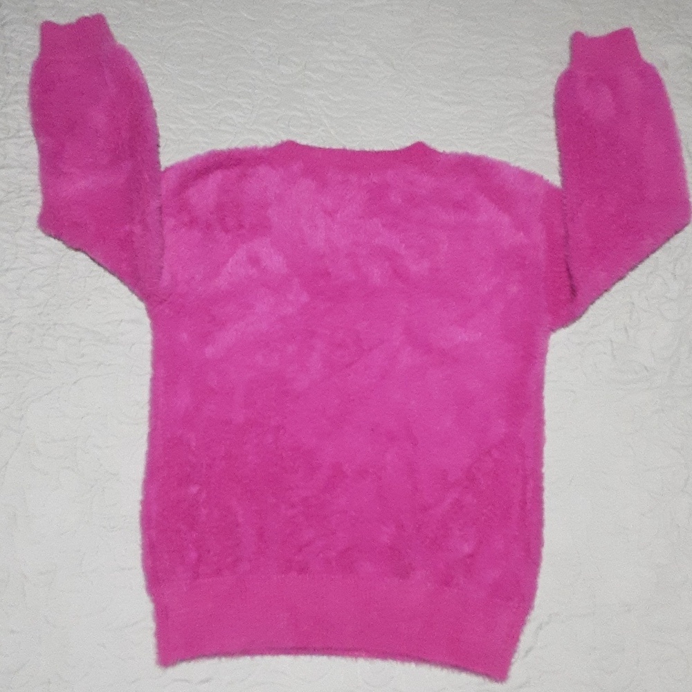 Sweet Love Fuzzy Purple V-Neck Sweater Size 1XL/2XL. - Picture 4 of 10